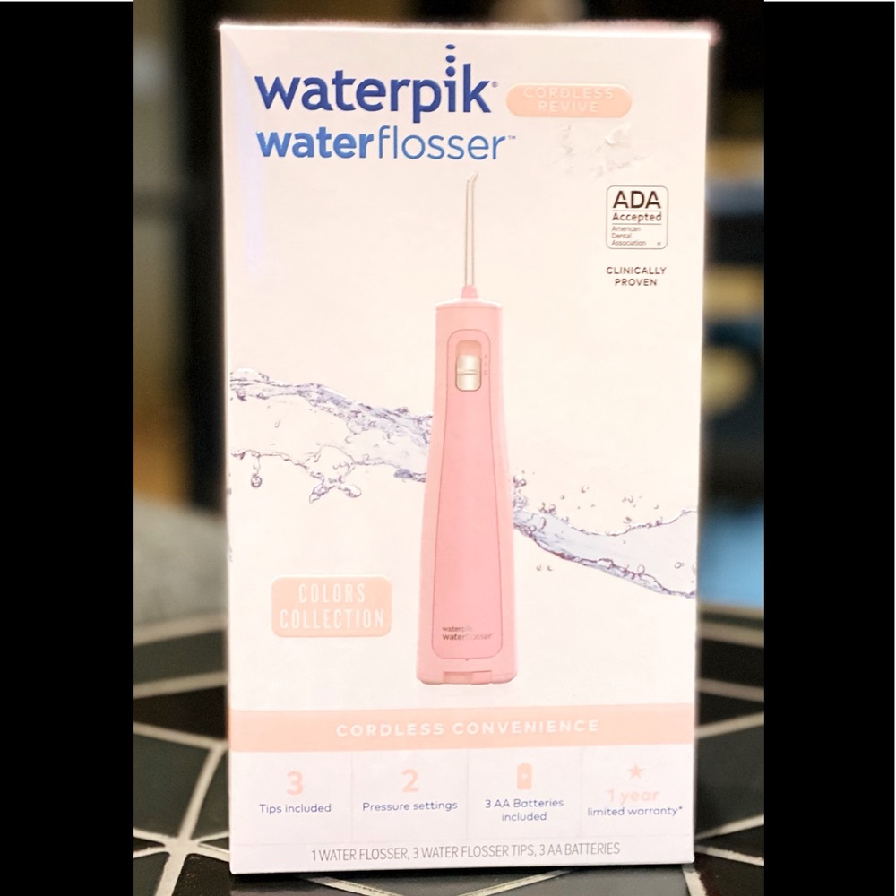 New In Box! Waterpik Cordless Water Flosser, Pink